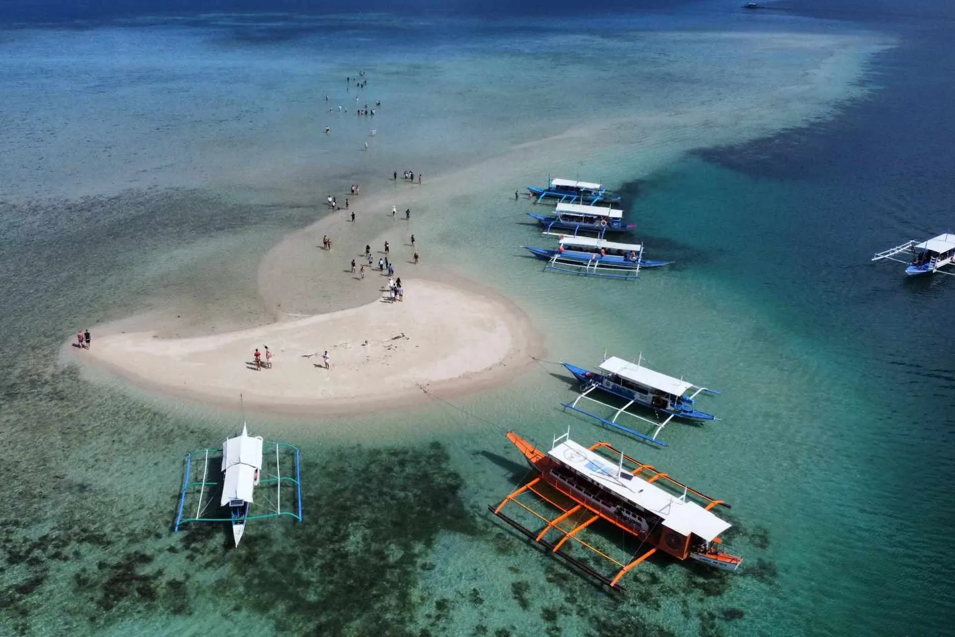 Sand bar, Port Barton