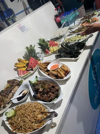 Dinner served on the boat