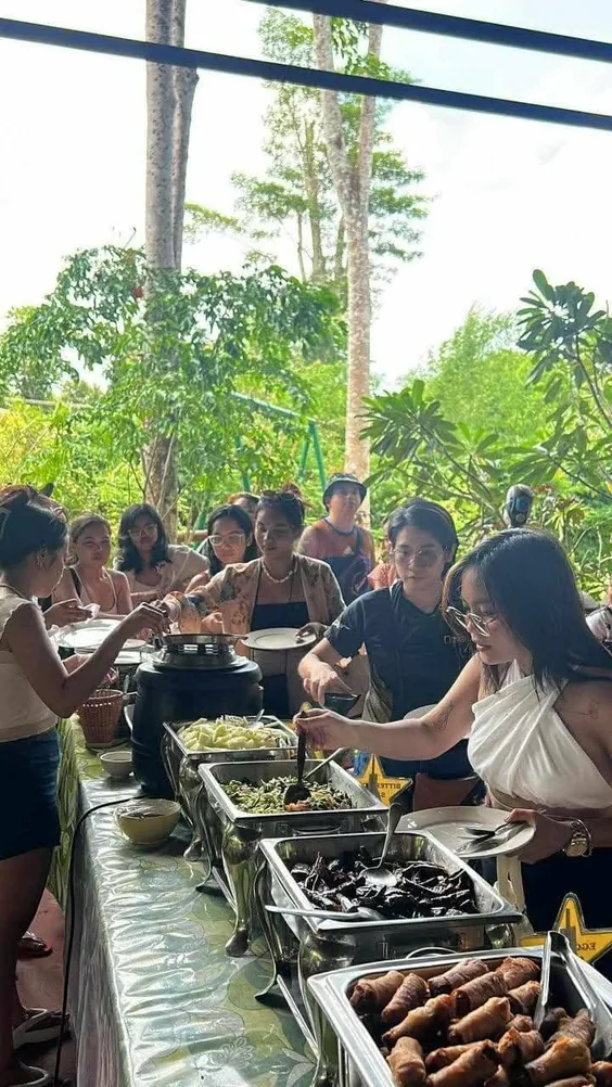 Local restaurant buffet
